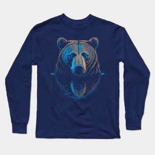 big bear in water Long Sleeve T-Shirt